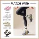 10 Pairs Womens Striped Crew Socks Cute Casual Long Athletic Running Tube Calf Cotton Socks for Women Gifts (US, Numeric, 5, 11, Regular, Regular, 10 Pairs Mixcolor)