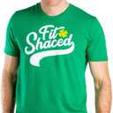 Tipsy Elves Mens St Patricks Day Shirt  Funny Irish Graphic T-Shirt, Green Clover St Patricks Tee (Green, M)