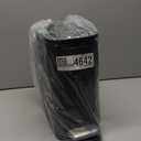 TrashAid Small Black Bathroom Trash Can with Lid Soft Close, 6 Liter / 1.6 Gallon, Stainless Steel Garbage Can with Removable Inner Bucket, Step Pedal, Slim Wastebasket for Toilet, Office, Bedroom