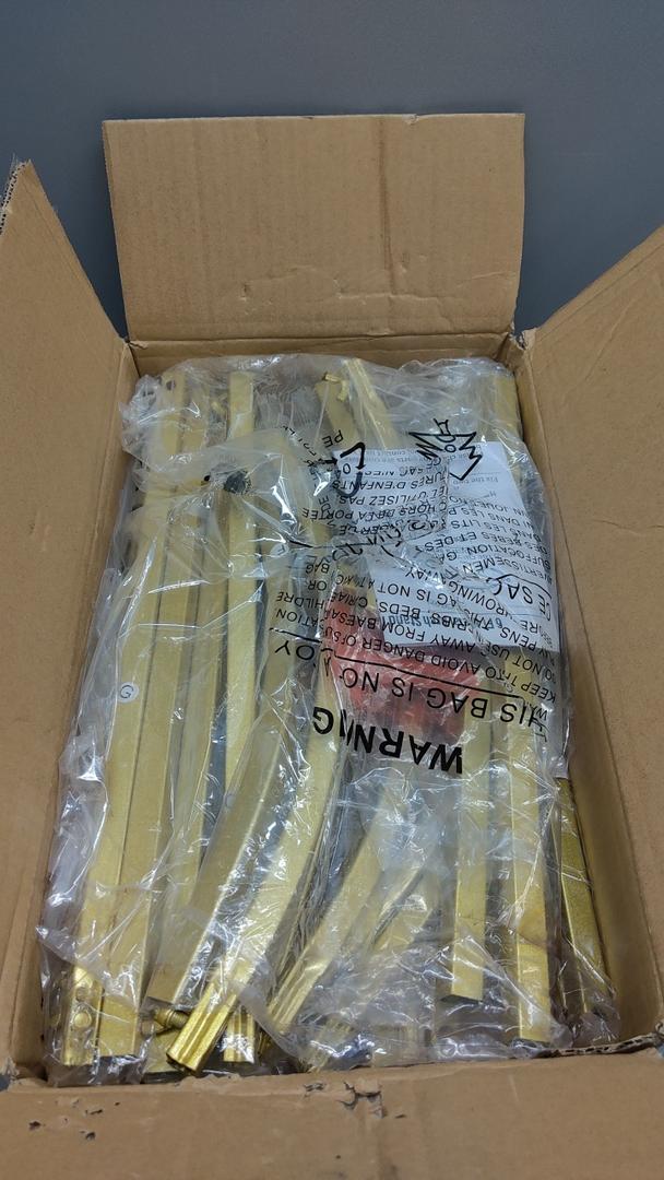 Fivenl Arch Backdrop Stand 6FT, 5FT, 4FT Set of 3 Gold Wedding Arch Stand Balloon Arch Stand Stable Metal Arch Backdrop Frame for Wedding Ceremony Birthday Party Bridal Baby Shower Banquet Decoration