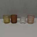 24 pcs Fall Votive Candle Holders, 6 Colors 3 Patterns Tealight Candle Holders for Wedding Table Centerpiece Birthday Party Decoration (Multicolor)