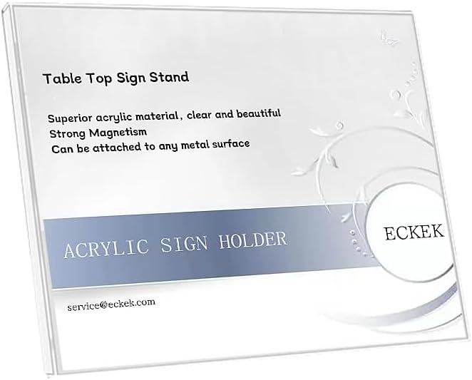 Acrylic Sign Holder A3/A4/A5 Menu Displays L Shape Sign Stand Table Top Sign Stand (Horizontal A3 420297mm/16.5411.69inches)