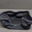 Bearded Dragon Basking Platform, Reptile Hides and Caves, Large Reptile Basking Rock for Adult/Juvenile Bearded Dragon Gecko Lizard Turtle, Slate Rock Climing Hideout