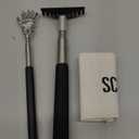 Oversized Back Scratcher Gift Set, 2 Pack, Upgraded Metal Stainless Steel Telescoping Back Scratcher Tool with Canvas Carrying Bag