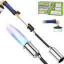 Propane Weed Torch Burner, 30" Blow Torch with Self Ignition & Rubber Grip, Garden Weed Burner & Charcoal Starter for BBQ, Driveway, Snow Melting (Fuel Not Included)