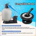 SPX0714BA Key Cover and Handle Assembly Replacement Fits Hayward Vari-flo XL Valve SP0714T SP0714A SP0714C SP0714G11 SPX714BS 601665, Black Pool Filter Valve Part