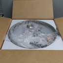 Flush Mount Ceiling Light with Water Ripple Glass Shade, Modern 2-Light Ceiling Light Fixtures, Brushed Nickle Finished Ceiling Lighting for Kitchen Halway Living Room Bedrrom Entryway