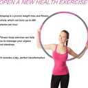 NEOWEEK 2lb Exercise Hoops for Adults, Adjustable Hoola Weighted Hoop, Detachable Section Soft Fitness Hoop for Weight Loss, Fat Burning, Home Gym Core Workout