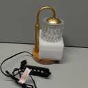 Candle Warmer Lamp with Dimmer and Timer,Home Decor Lamp for Scented Jar,Antique Brass Electric Wax Melt Warmer,Mother's Day/Birthday/Christmas Gifts for Mom/Wife,Adjustable Height,with 2 Bulbs