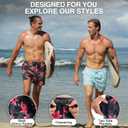 Kanu Surf Men's 5 Adventure Mens Swim Trunks UPF 50+ Quick-Dry Bathing Suit Shorts with Pockets & Compression Liner