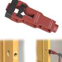 Door Latch Mortise Tool, Door Latch Installation Kit Help Remove Material to Install Door Latch for Clean, Accurate Professional Installation, Door Latch Tool for Use with 1-3/4" or 1-3/8" Thick Door