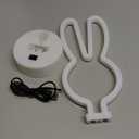Easter Decorations Rabbit Lights Neon Signs, Creative Bunny Neon Lights with Base Battery/USB Operated Rabbit Stuff for Home, Nursery Room, Baby Teen Kids Girls Bedroom, Spring Decor (Rabbit-Pink)