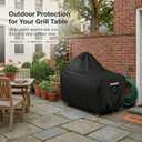 Big Green Egg Covers fit for 60 Inch Kamado Ceramic Grill, Outdoor Big Green Egg Table Cover Heavy Duty 600D Waterproof, Compatible with BigGreen Egg Table 60" L x 30" D x 50" HBlack