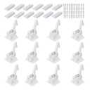 12 Pack Cabinet Locks Child Safety Latches - Vmaisi Baby Proofing Cabinets Drawer Lock with Adhesive Easy Installation - No Drilling or Extra Screws (White) (Standard)