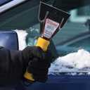 Bigfoot 9" Dual-Head Ice Sraper - Car Glovebox Size - Polyethylene 1702 3Pack
