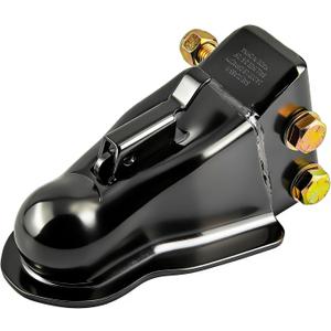 2" 14000LBS Adjustable Trailer Coupler with Trigger Latch SAE Class IV 14000 lb for Towing RV, Boat, Camper, Utility Equipment Trailers & Cargo (Black)