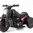 OLAKIDS Kids Motorcycle, 6V Electric Ride On Car with Automatic Bubble Function, Foot Pedal, Headlight, Music, 3 Anti-Skip Wheels Vehicle for ...