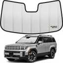 2024-2026 Santa Fe Windshield Sun Shade Compatible for 2024-2026 Hyundai Santa Fe (Does Not Fit Fe Calligraphy Version) Upgraded 6 Layers Accordion-Folding Front Sun Visor with Storage Bag