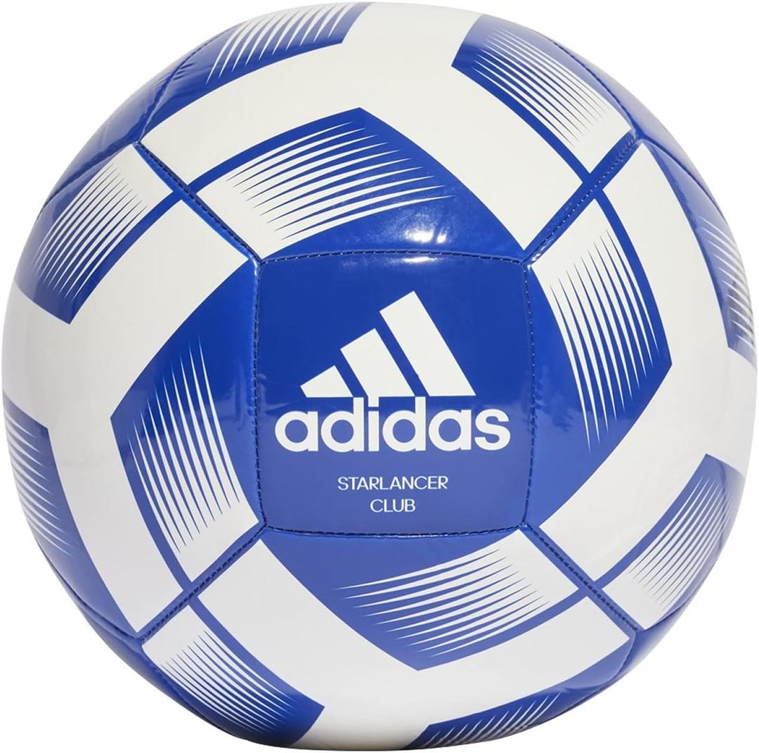 adidas Starlancer Club Soccer Ball (3, Royal Blue/White)