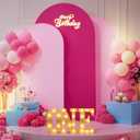 Pink Arch Backdrop Cover Set of 3 Wedding Arch Covers Stretchy Backdrop Baby Shower Birthday Party Hot Pink Arch Cover 6FT 6.6FT 7.2FT Arch Backdrop Stand Cover Spandex Bridal Shower Decoration
