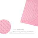 Mila Millie Water Resistant Removable Cover for Newborn Lounger | Minky Sensory Touch Slipcover for Baby Floor Seat | Premium Quality Soft Wipeable Fabric | Hypoallergenic (Blush)