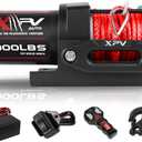 XPV AUTO 3000 lb 12V DC Electric Winch, Off Road Waterproof Winch for UTV ATV Boat with Both Wireless Handheld Remote and Corded Control Recovery Winch Synthetic Rope (black)