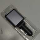 SUPERONE Smaller 4 in 1 Retractable Car Charger with Dual Type C Cords, 69W Fast Retractable USB C Car Charger, Car Accessories Car Chargers for iPhone 17 16 15 14 13 12 Galaxy Pixel