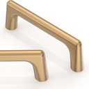 10 Pack Champagne Bronze Cabinet Pulls 3 Inch(76mm) Kitchen Cabinet Handles Solid Zinc Alloy Cabinet Hardware Drawer Pulls