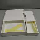 YOOUSOO 2 Pack Under Desk Drawer Storage, Under Desk Organizer, Hidden Self-Adhesive Desks Drawers Slide-out, Stick on Desks Drawer White, Under Mount Drawers for Office/Classroom/Home