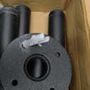 Jeasor Industrial Iron Pipe Clothes Hanging Bar DIY Wall-Mounted Garment Rack Heavy Duty Clothing Rack for Bedroom, Laundry Room, Closet Storage (Black 24 inch)