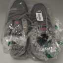 Qiucdzi Womens Winter Snow Boots Warm Fur Lined Anti-Slip Ankle Booties Walking Shoes Non-Slip Outdoor Trekking Shoes (8, Grey)