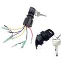 87-17009A5 Boat Ignition Switch with Push to Choke & Keys, 3 Position Off-Run-Start 6 Wire, Compatible with Mercury Mariner Outboard Motor 87-17009A2 Replaces Sierra MP41070