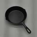Lodge 8 Inch Cast Iron Pre-Seasoned Skillet  Signature Teardrop Handle - Use in the Oven, on the Stove, on the Grill, or Over a Campfire, Black