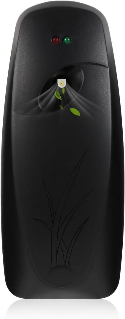 Automatic Air Freshener Spray Dispenser - Commercial and Home Use - Multiple Time Scent/Mist Release Settings for Room/Restroom Sprayer,Air Freshener not Included,Black (4 Ounce (Pack of 1)