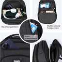 Skaypibs Backpack for Men,School Backpack for boys teens,Travel laptop backpack with Reinforced Straps,Water Resistant business Work college bookbag,book bag Fits 15.6 Inch,Black Back Pack