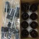 Wedama Spray Bottle, 2 oz Fine Mist Glass Spray Bottles, Little Refillable Liquid Containers for Watering Flowers Cleaning (8 Pack, Amber)