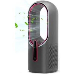 KONSIDEN Desk Fan Bladeless, 11.8 Inch Office Fan Small, Quiet, 3 Speed Adjustment, Touch Control, Easy to Clean, Desk Fans Small Quiet, Ideal for Office, Living Room, Bedroom