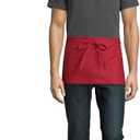 Uncommon Threads Unisex Waist Apron 2 Section Pocket, Red, One Size