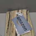 Ramanta Home Hand Woven 100% Cotton Chindi Rag Rug 2'x3' - Linen, Recycled Reversible Rug, Boho Rustic Farmhouse Rugs for Living Room, Kitchen, Entryway, Bedroom Floor Mats - 24"x36" (Beige)