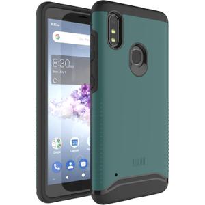 TUDIA Merge [Military Grade] Designed for ZTE Blade A3Prime / ZTE Blade A3Y Case - [Does NOT FIT GABB Phone 4] Shockproof Rugged Slim Dual Layer Heavy Duty Cases for Z5157V - Hunter Green