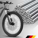 VELMIA Spoke reflectors [36 Pieces] - 360 Visibility and Easy mounting - Bicycle Spoke reflectors Made of Reflective Material - Bike Spoke Skins