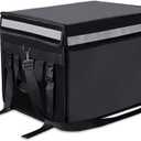 Insulated Bags For Food Delivery XXXL- 20.5" x 16.5" x 16.5", Commercial Insulated Food Delivery Bag w/Divider, Waterproof & Foldable Catering Bag Food Deliveries, 15 inch Pizza Delivery Bag, 80 L