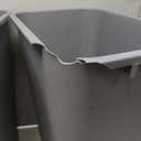 Amazon Basics Rectangular Commercial Office Wastebasket, Easy to Clean, 10 Gallon, Grey, 2-Pack