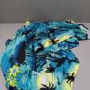 Cromoncent Hawaiian Outfits for Family, Hawaiian Skirt, Hawaiian Teal, Medium, Skirt Only, Medium 