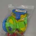 KALAMANDA 8 Pcs Baby Playpen Pull Up Rings, Pull Up Handles Standing Walker Crib Pull Rings for Toddler Kids Children Walking Training Tool(Yellow/Red/Blue/Green)