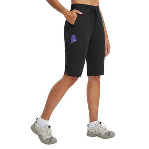 baleaf Women's 13'' Knee Length Hiking Shorts Quick Dry Water Resistant Lightweight Bermuda with Pockets, XL