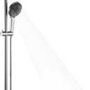 OFFO Shower Slide Bar Combo, Adjustable 40 in Slide Bar with 6-Mode High Pressure Handheld Shower Head and 60 in Stainless Steel Hose, Screw Wall Mounted, Chrome