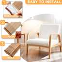 Chair Leg Floor Protectors Rectangle, Silicone Chair Leg Protectors for Hardwood Floors, Chair Leg Caps Covers Protect Wooden Floors from Scratching 20 Pcs Medium (Fit Perimeter 3-3/4'' to 4-7/8'')