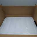 IRIS USA 54 Qt Stackable Plastic Storage Bins with Lids, 6 Pack - BPA-Free, Made in USA - See-Through Organizing Solution, Latches, Durable Nestable Containers, Secure Pull Handle - Clear