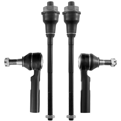 BDFHYK 4pcs Front Inner & Outer Tie Rod Ends Kit Compatible with Chevrolet Suburban 2500 Silverado 3500,Compatible with GMC Sierra 2500 3500, H2 Replacement for ES3609 ES3488